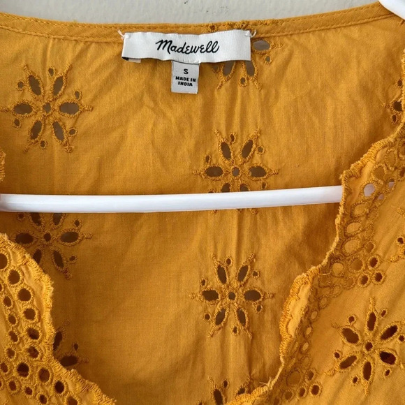 Madewell Scalloped Eyelet Wrap Top - Picture 4 of 5